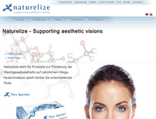 Tablet Screenshot of naturelize.com